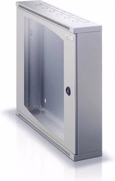 Armadio Rack 19'' Flat a muro p.30cm 6 unità sezione unica Grigio
