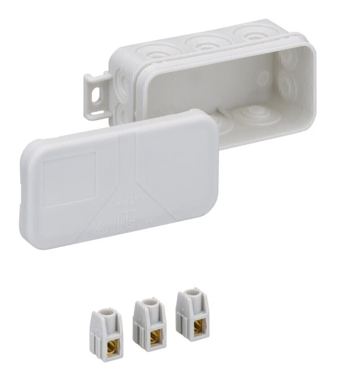 Scatola di connessione 400V grande - Morsettiera piatta 3x2,5mm² Mini 25-2,5q