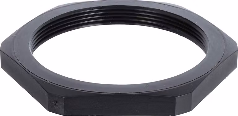 WISKA Controdado M63x1,5 GPA-M63 esagonale in poliammide (PA) colore nero intenso RAL 9005 - 1 pezzo