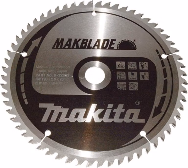 Makita MAKBLADE Lama per sega B-32823 - 190x20x60Z - legno