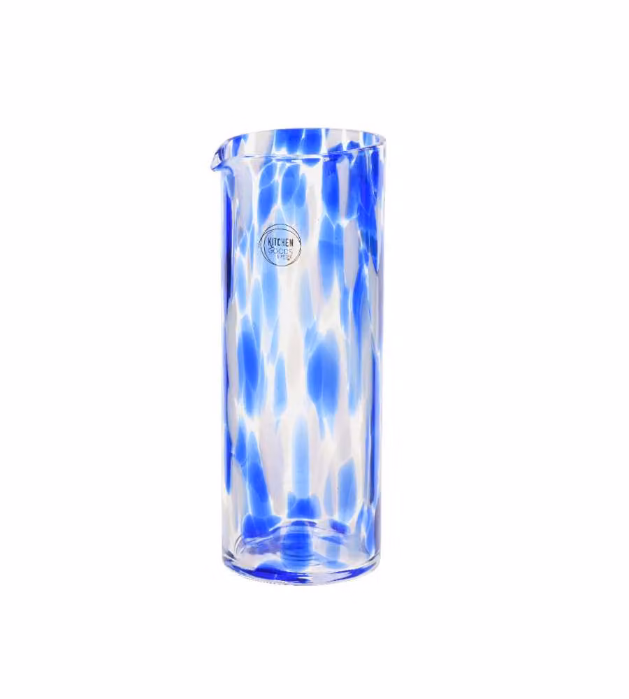 Caraffa in vetro blu