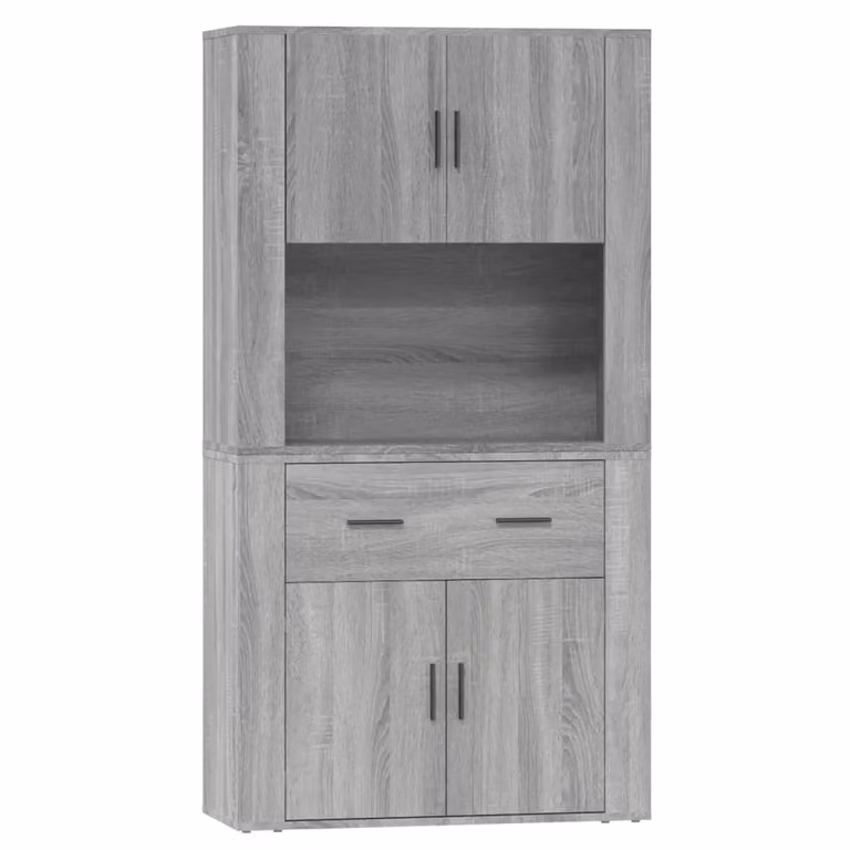 Credenza Grigio Sonoma in Legno Multistrato