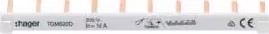 Barre di fase Hager (2), 6 mm², 10 poli, tappi terminali TGM620D