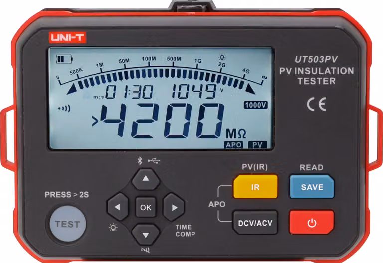 Tester di resistenza di isolamento UNI-T PV UT503PV