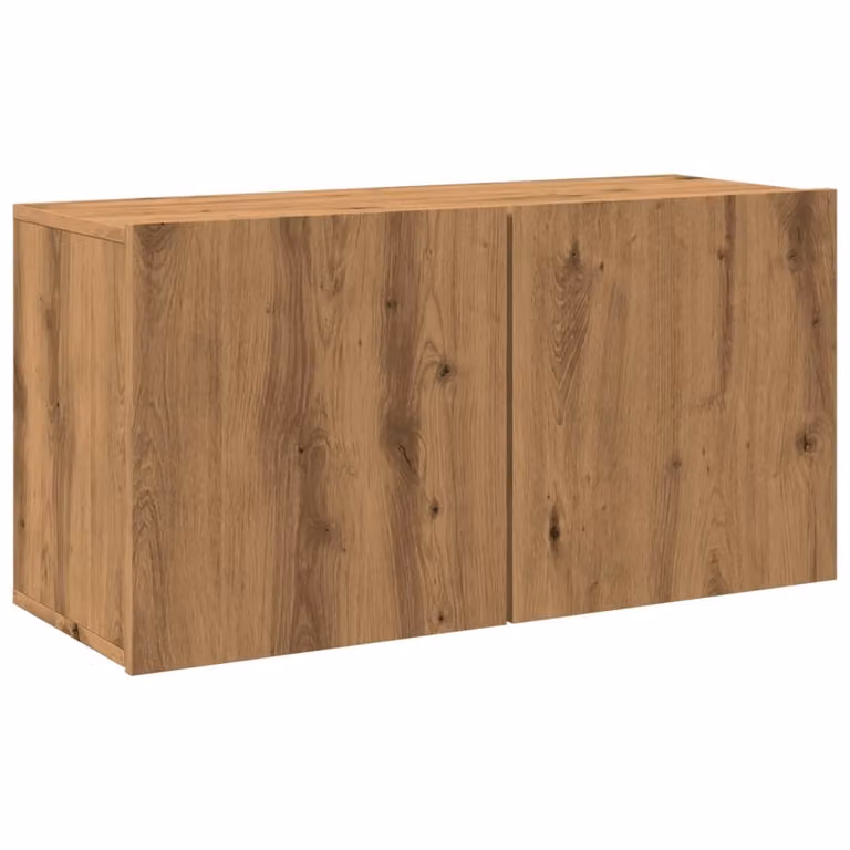 Mobile TV a Parete Rovere Artigianale 80x30x41 cm