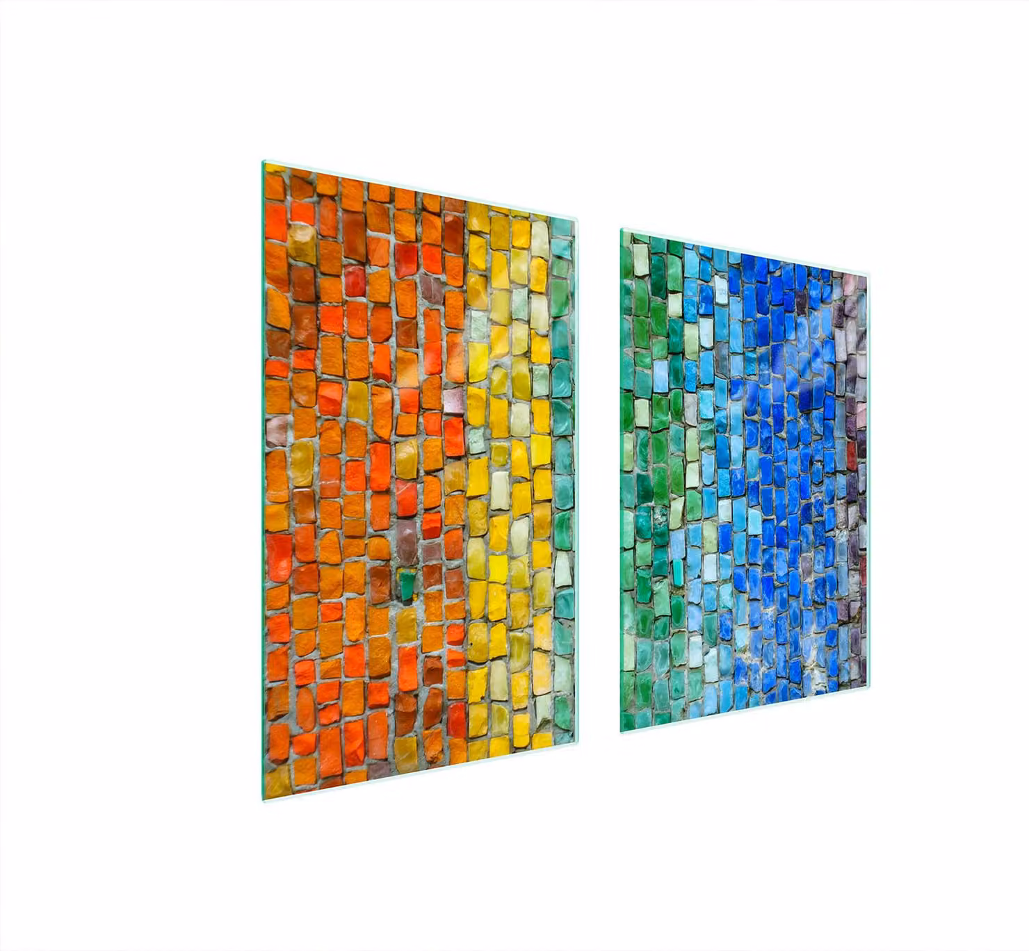 Pannello Di Protezione In Vetro Per Cucina 65X52 Colorato