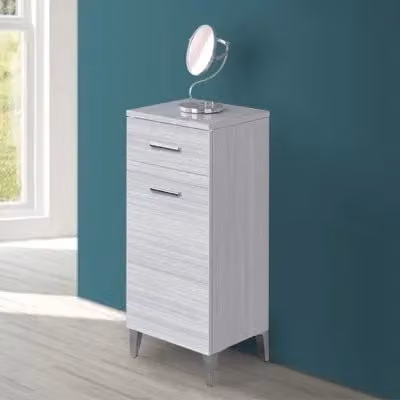 Base multiuso Desya grigio con anta e cassetto L: 35 cm, P: 34 cm, H: 83 cm