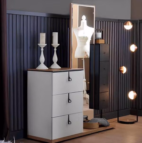 Schminkkommode mit Spiegel Spiegelkommode Schlafzimmerkommode mit Spiegel