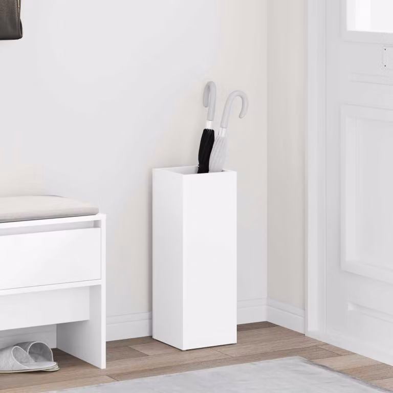 vidaXL Supporto per Ombrellone Moderno Bianco L/P/H: 20 x 20 x 55,5 cm