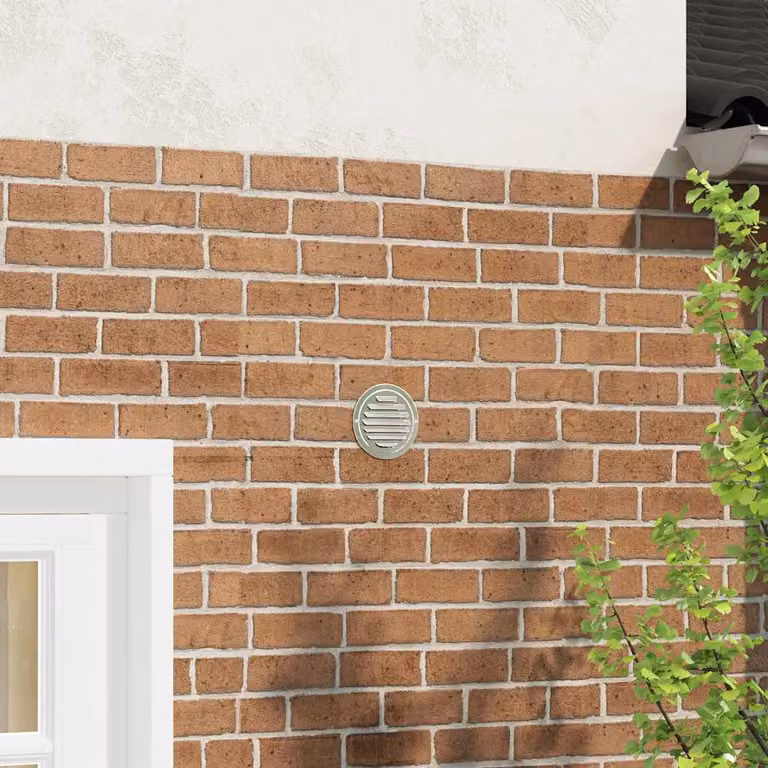 Set di 4 griglie per ventilazione d'aria vidaXL in acciaio inossidabile, colore argento