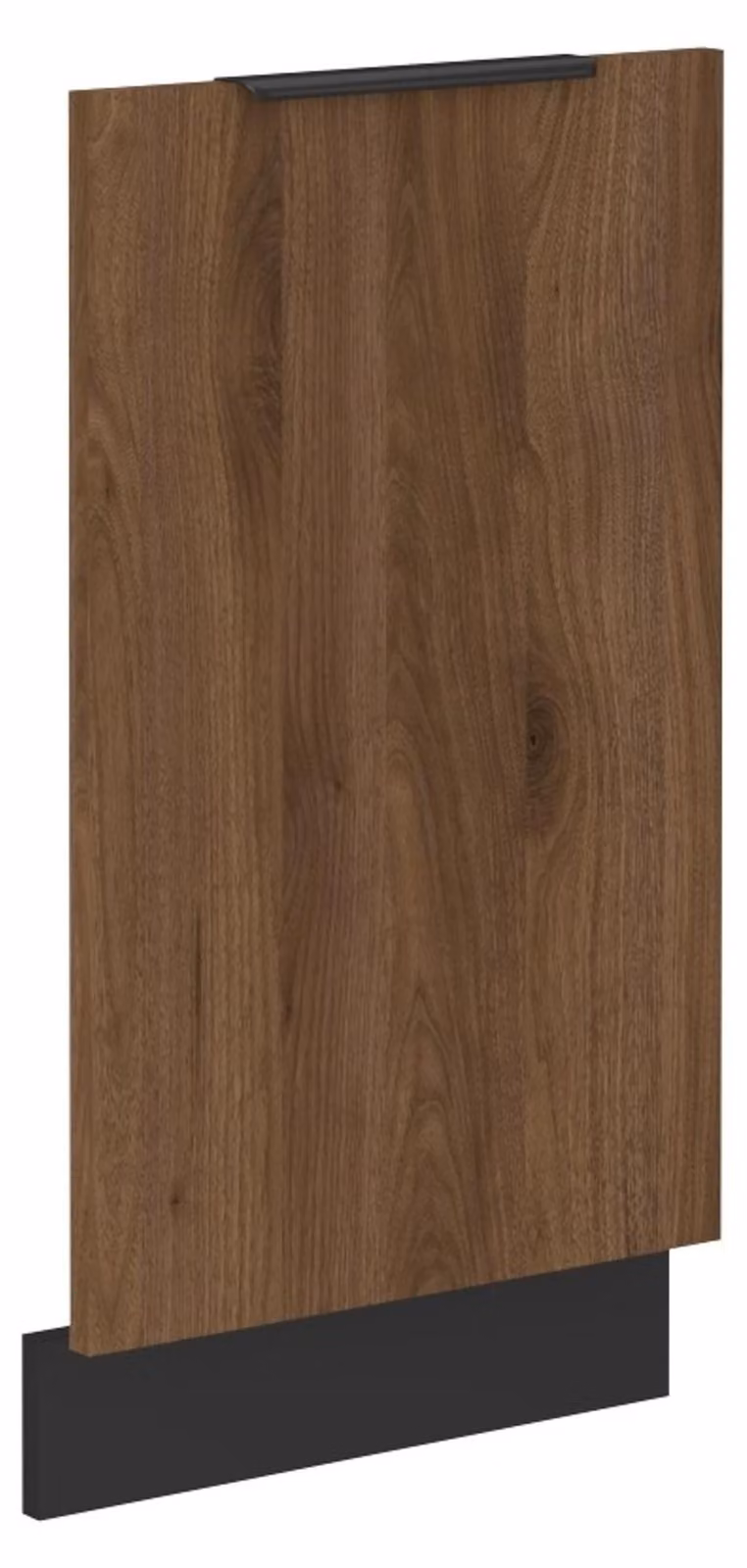 Pannello frontale per lavastoviglie da 45 cm completamente incassata, cucina MONZA Okapi in noce