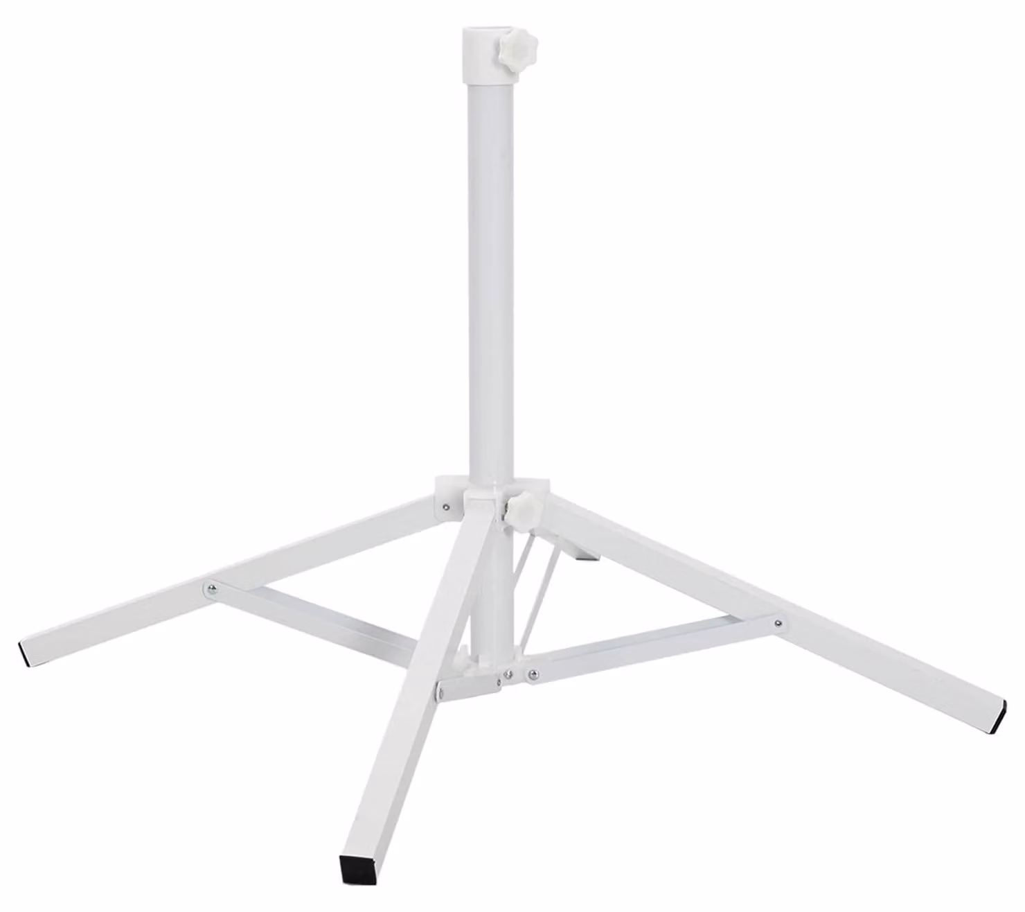 Supporto per ombrellone bianco, in acciaio, per alberi da 25-32 mm
