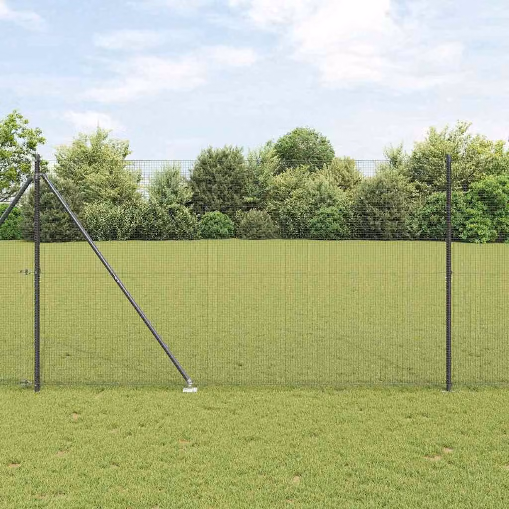 Maison Exclusive - Palo della recinzione Grigio 25 x 1,6 m (rete 16 x 16 mm)