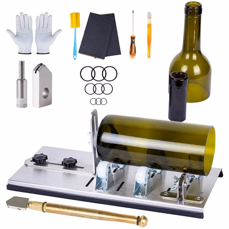 Kit per tagliare bottiglie di vetro – Tagliabottiglie fai-da-te per vino e birra