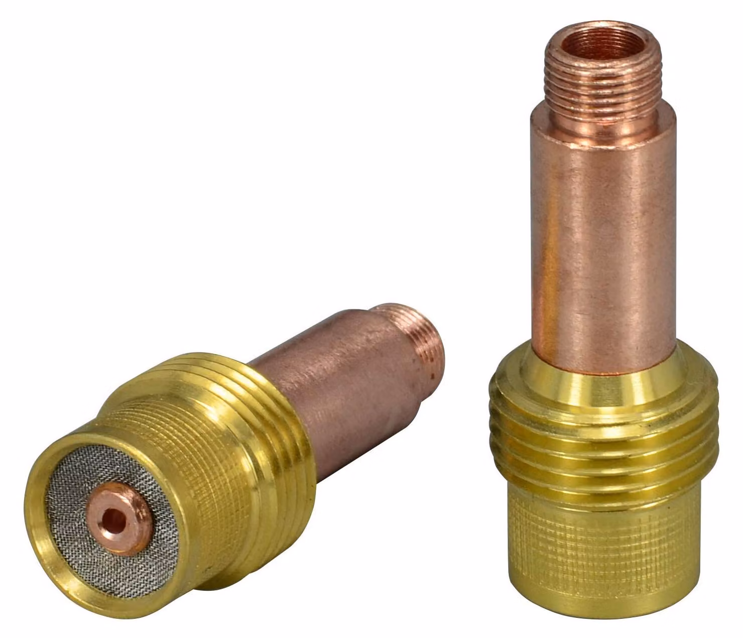 Corpo per ugello di gas TIG, con morsetti di fissaggio, da 2,4 mm, compatibile con torce SR WP 17, 18 e 26, confezione da 2 pezzi