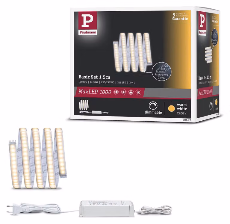 Paulmann MaxLED 1000: Kit base a LED, luce bianca calda
