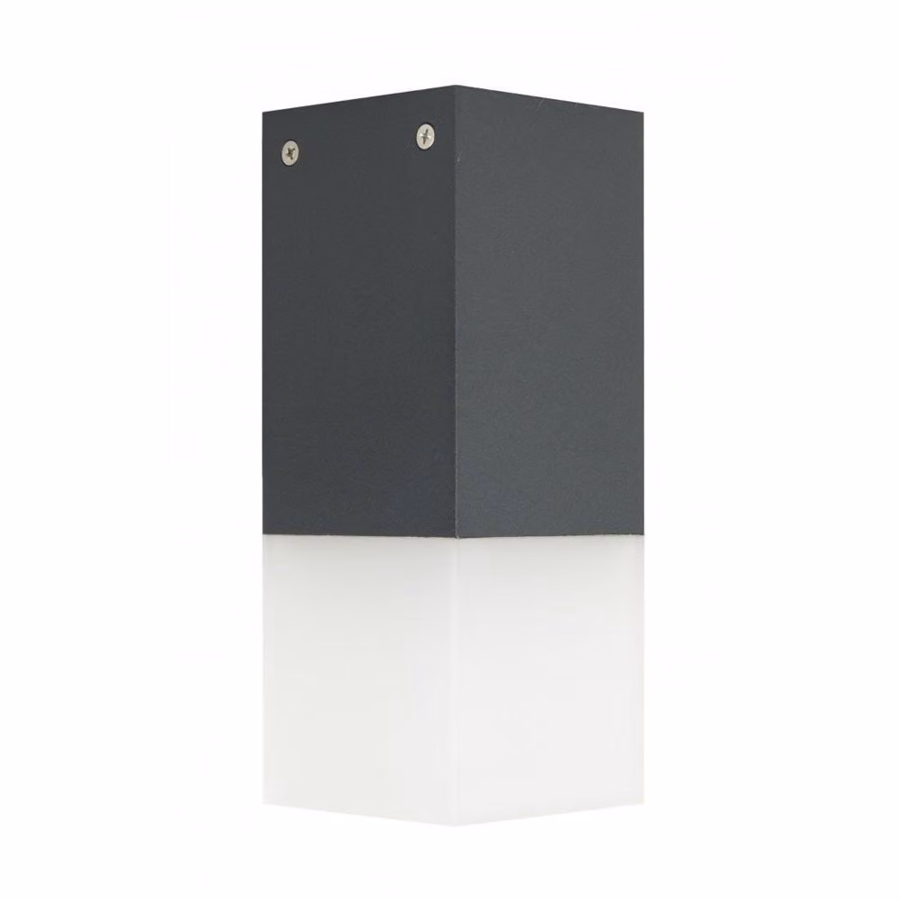 Lampada da soffitto spot per esterni 1xE27 grigio scuro IP44 SU-MA Cube CB-S DG