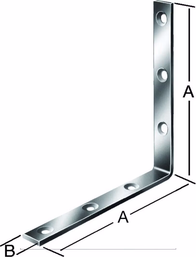 Angolo forte VORMANN 120x120x20x5mm acciaio, zincato