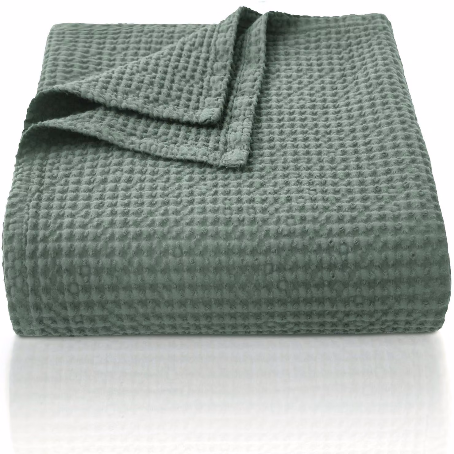 Coperta in cotone waffle, 100% cotone, dimensioni 150 x 200 cm, ideale per divano e letto