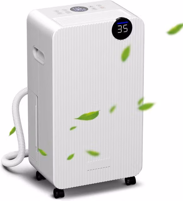 Deumidificatore 12L/giorno 2.1L LED 24h Sicurezza Bambini ¨C Zephmum ¨C Bianco