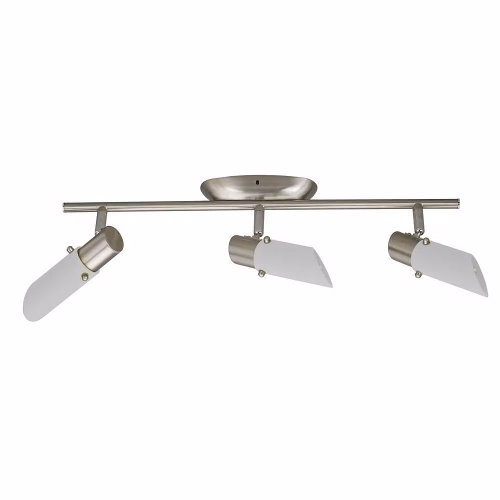 Plafoniere TRENDI - 3xE14, 9W, nichel opaco / bianco