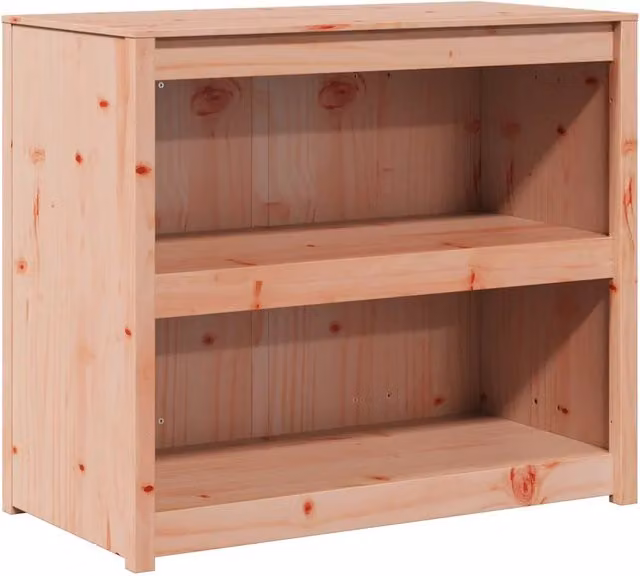 Mobile da cucina moderno in pino massello con finitura rovere marrone HELLOSHOP26 L: 106 cm, P: 55 cm, H: 92 cm