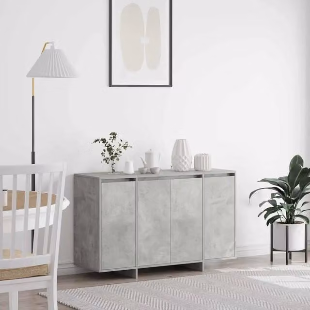 Credenza Grigio cemento 120 x 41 x 75 cm Legno ingegnerizzato 3333899