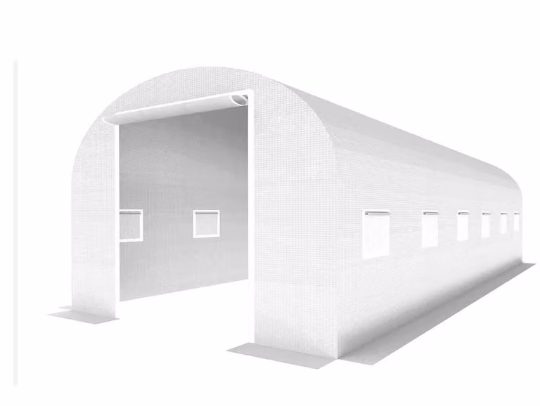 Serra, serra in plastica, tunnel, tunnel in plastica 600x300 cm