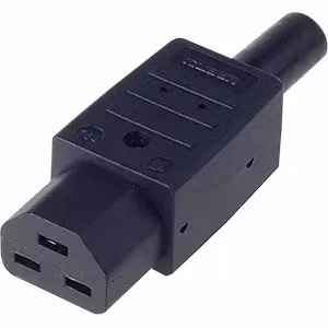BACHMANN IEC320 C21 16A/250VAC 155°, attacco a vite, nero