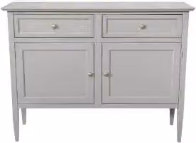 Credenza / Porta tv mod spillo Shabby chic grigio anticato con 2 ante