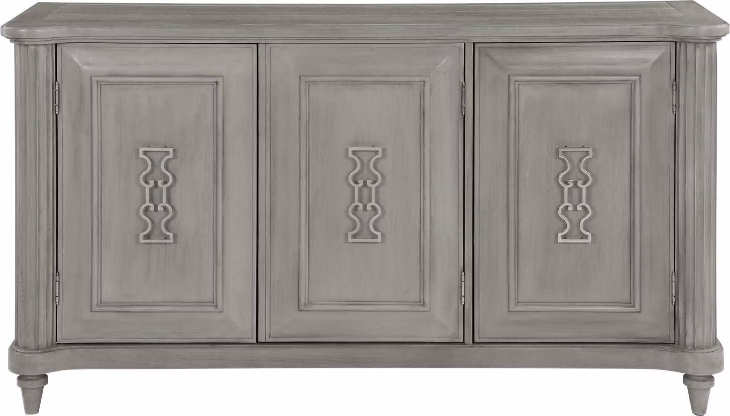 Kommode Anrichte Konsole Holz Schrank Garderobe Sideboard Design Möbel Grau