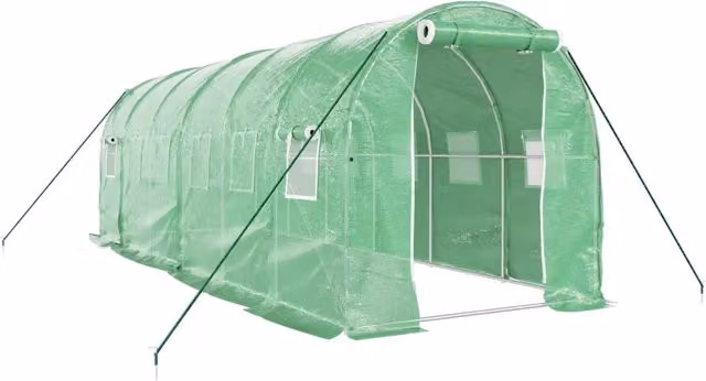 Serra con Telaio in Acciaio Verde 12 m2 6x2x2 m CFW6828336