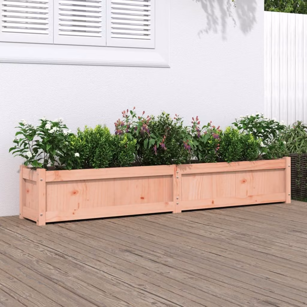 Fioriera da giardino rialzata vidaXL in legno di Douglas marrone L: 180 cm, P: 31 cm, H: 31 cm