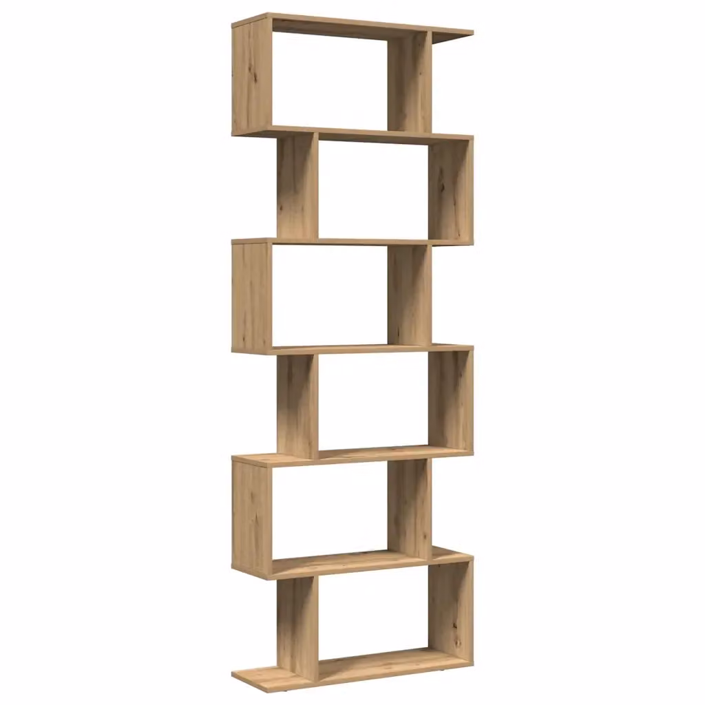 Libreria Design Mania con 6 Ripiani in MDF Colore Marrone Rovere con Finitura Opaca L: 70 cm, P: 24 cm, H: 193 cm – 2