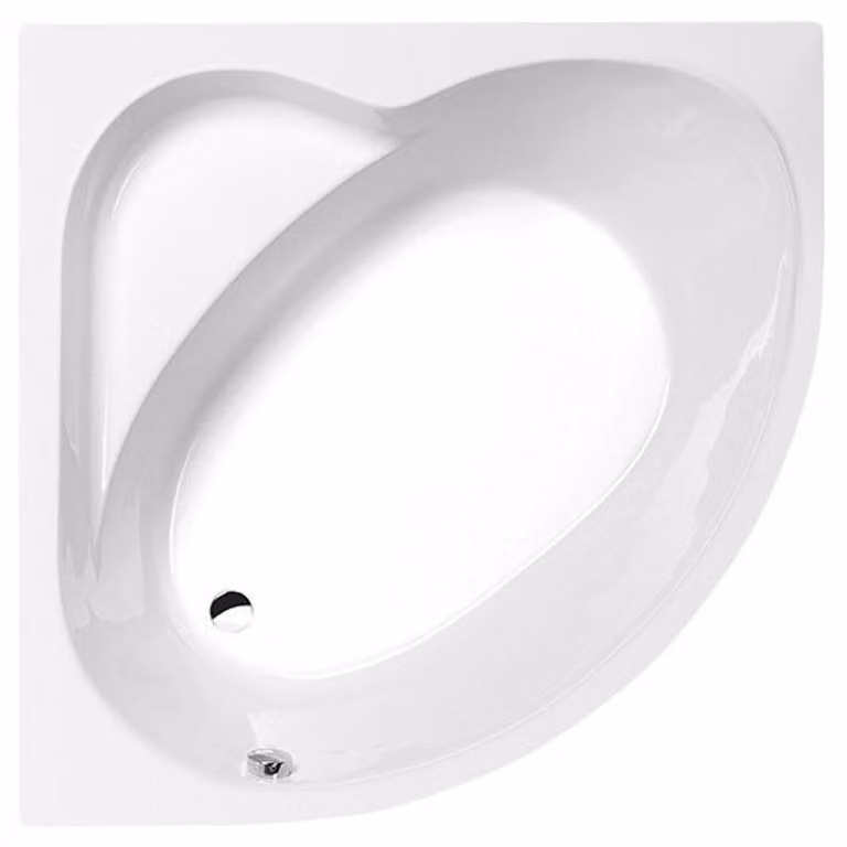 Vasche da bagno Polysan - Vasca da bagno angolare SIRIUS, 1300x1300x430 mm, bianco 49111
