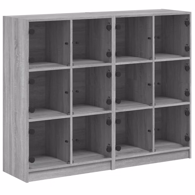 Libreria Ante Grigio Sonoma 136x37x109 cm in Legno Multistrato