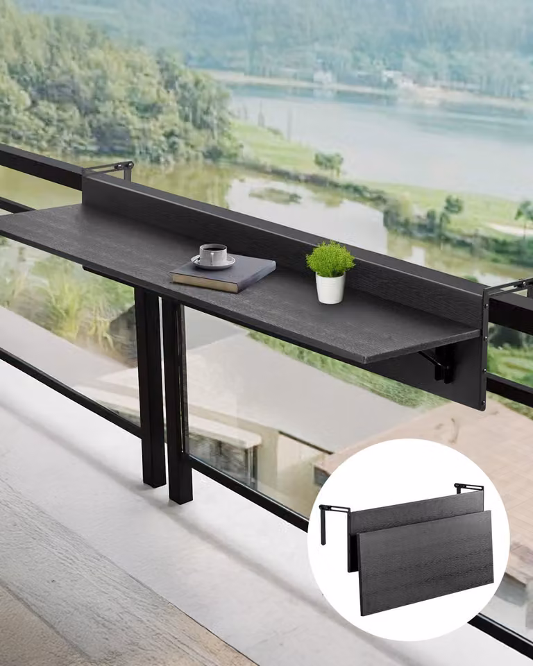 Tavolo da balcone Tavolo sospeso Tavolo sospeso da balcone Tavolo pieghevole 800x300 mm