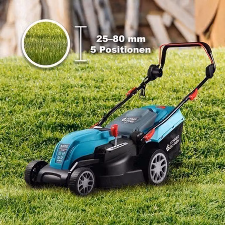 Tagliaerba elettrico - Motore da 1800W - Larghezza di taglio di 42 cm - Funzione mulching - Contenitore di raccolta da 40 litri