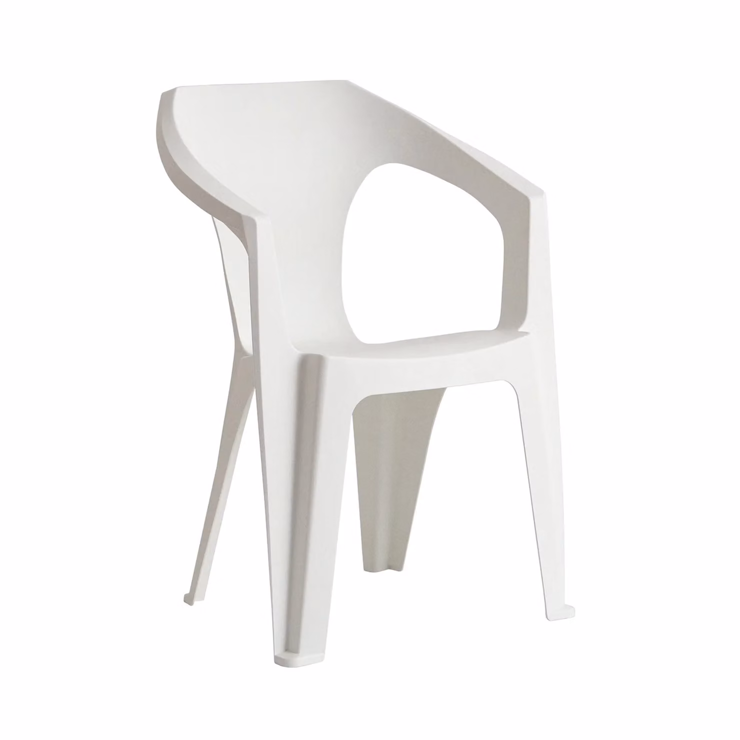 Sedia Marina TOOMAX Bianca, impilabile e resistente ai raggi UV per giardino e balcone, H 83 x L 59 x P 54,5 cm – 1