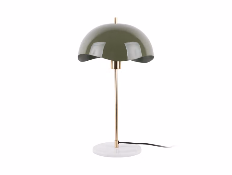 Leitmotiv - Lampada da tavolo Waved Dome - Verde giungla