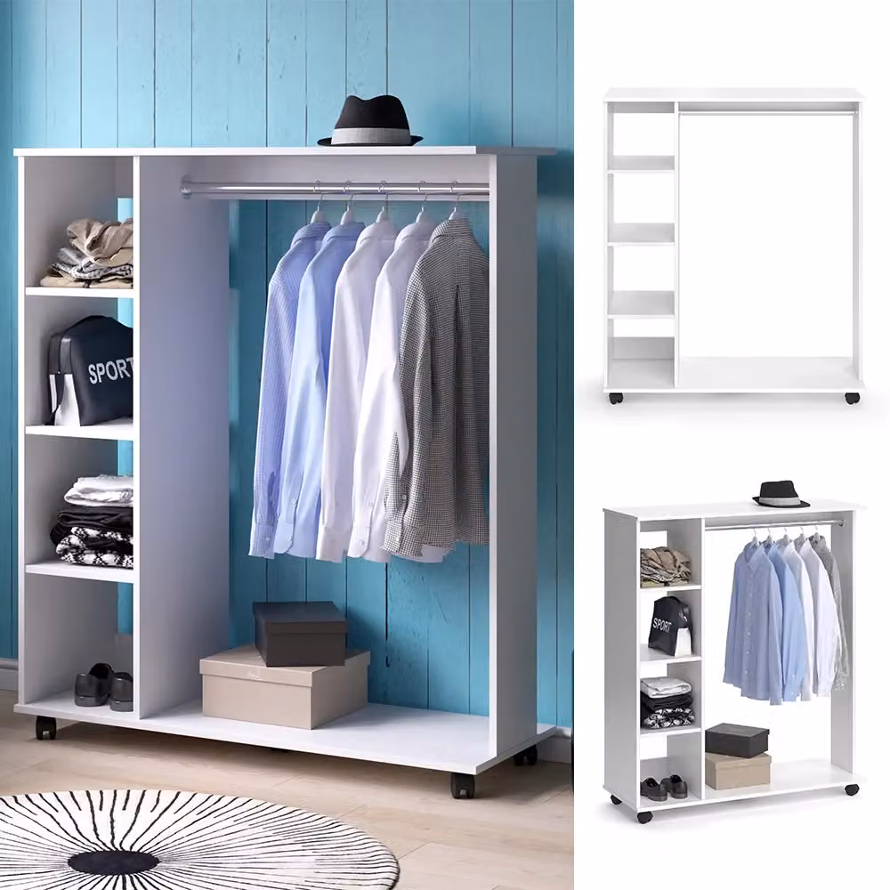 Armadio da ingresso Cosmo Vicco Bianco L: 110 cm, H: 129.4 cm – 2