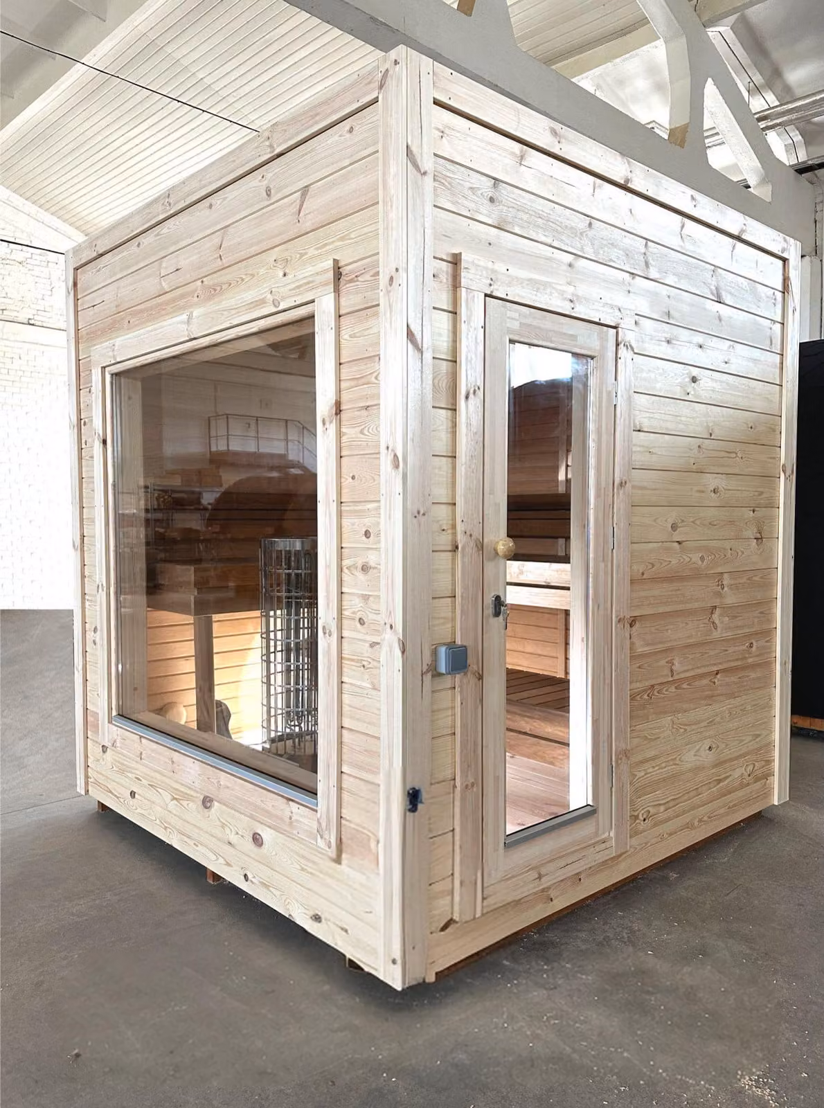 Modern Sauna Gartensauna Außensauna Naturholzsauna Holzsauna