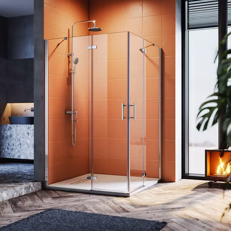 Cabina doccia SUNXURY 120x80cm con nano rivestimento ESG vetro di sicurezza cabina doccia walk in