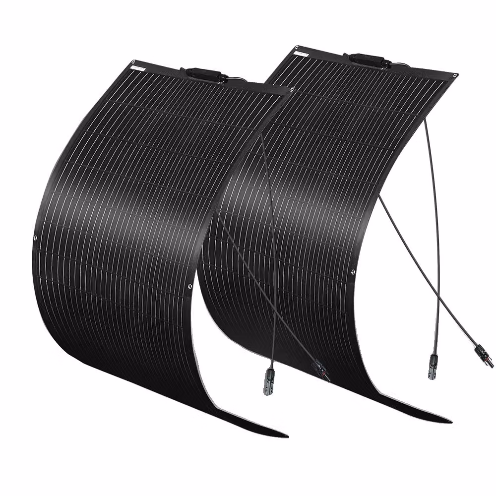 Pannelli solari flessibili, disponibili con potenze da 120W a 1200W, alta efficienza del 21,8%, ampio intervallo di temperatura da -40℃ a +80℃, pannello solare PET da 240W
