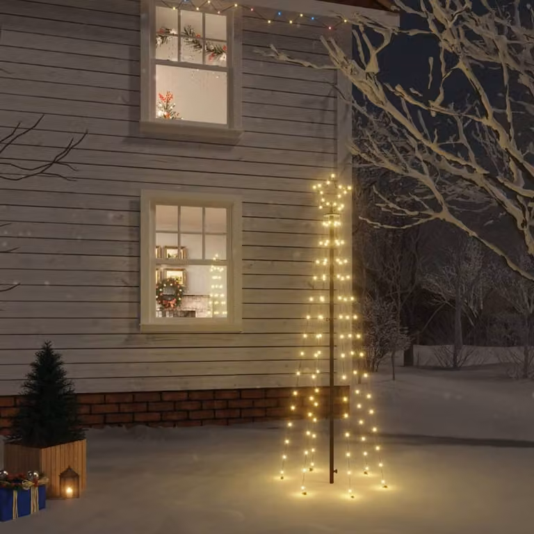 Maison Exclusive - Albero di Natale a LED con base in metallo, luce bianco caldo, 108 LED, 180 cm