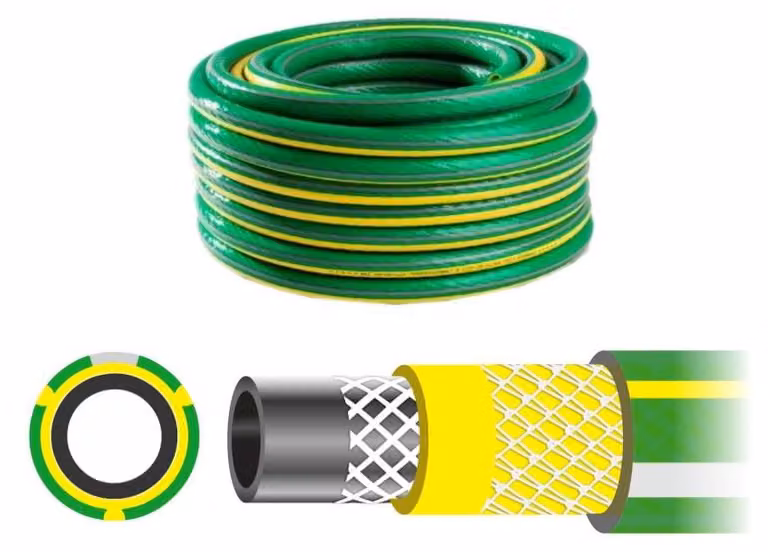 AW Tools - Tubo flessibile "Premium" AW1825 (25 mm x 0,5 mm) (verde/giallo)