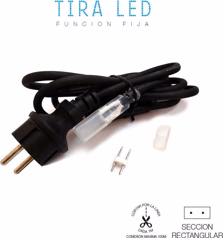 kit di collegamento 1,5 m 220v per striscia LED edm