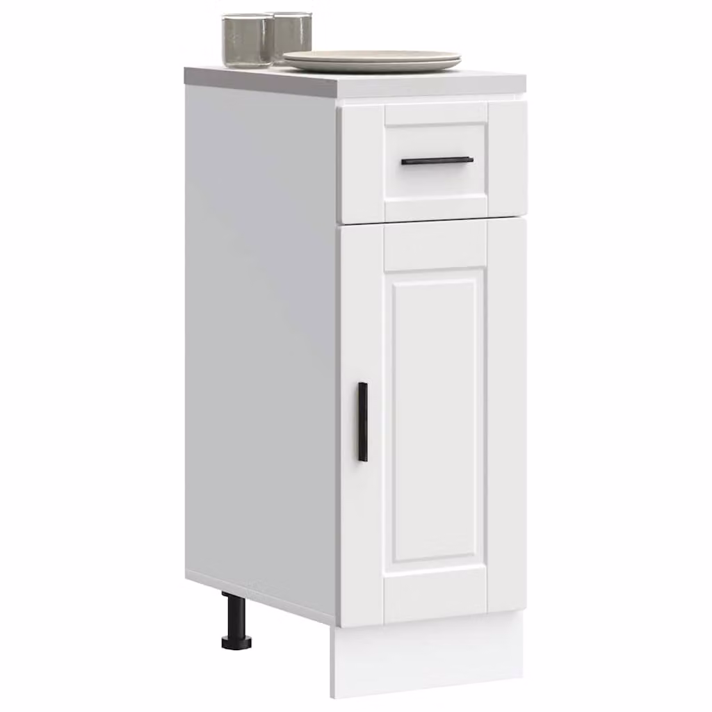 Base da cucina moderna vidaXL in legno bianco opaco L: 46 cm, P: 30 cm, H: 81,5 cm