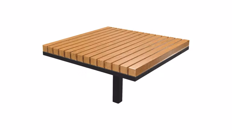 Panchina urbana Panchina in legno Modulare Legno Resistente Design moderno