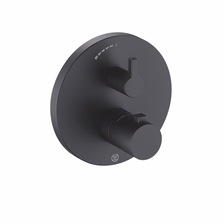KLUDI NOVA FONTE PURISTIC Mitigeur thermostatique encastré pour douche, pour 1 consommateur, avec robinet d'arrêt céramique, 208353915, 208353915